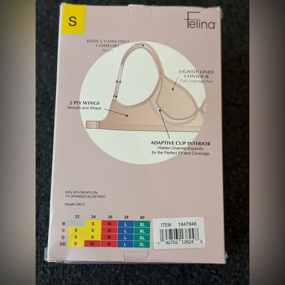 Felina Adaptive Cup Wire Free Bra 2 Pack - Picture 2 of 3